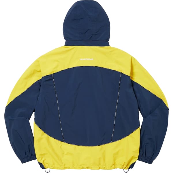 Supreme Logo Piping Hooded Track Jacket - Navy (front)