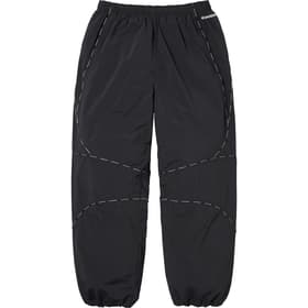 Supreme Logo Piping Track Pant Black