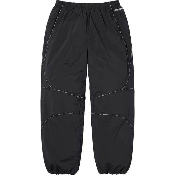 Supreme Logo Piping Track Pant - Black (front)