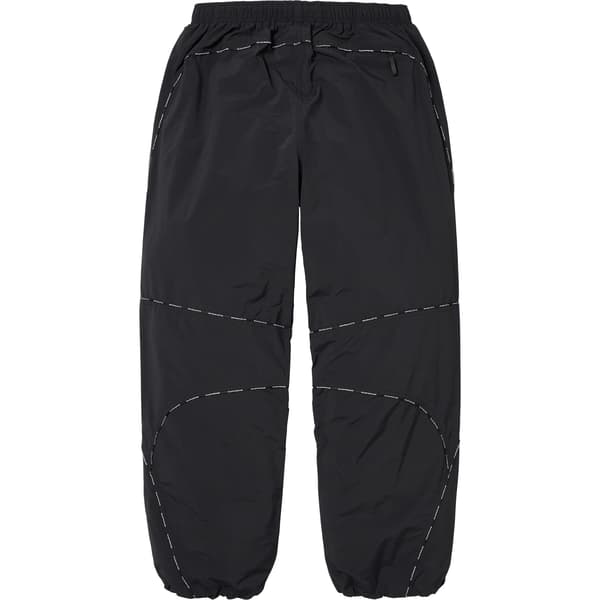Supreme Logo Piping Track Pant - Black (front)