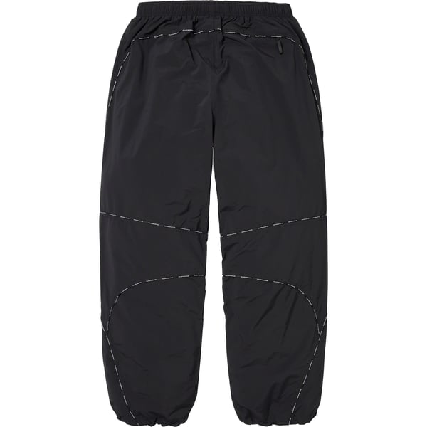 Supreme Logo Piping Track Pant - Black (front)