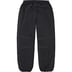 Supreme Logo Piping Track Pant - Black (front)