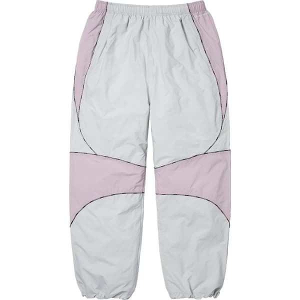 Supreme Logo Piping Track Pant - Grey (front)