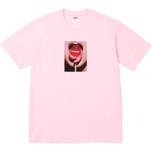 Supreme Lollipop Tee - Light Pink (front)