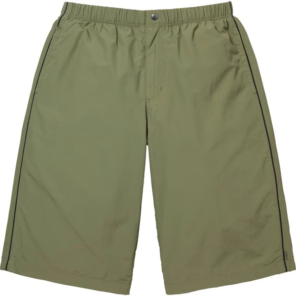 Supreme Long Nylon Short - Olive (front)