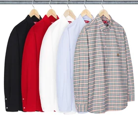 Supreme Loose Fit Flannel Oxford Shirt