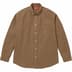 Supreme Loose Fit Flannel Oxford Shirt - Light Brown (front)