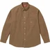 Supreme Loose Fit Flannel Oxford Shirt - Light Brown (front)