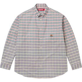Supreme Loose Fit Flannel Oxford Shirt Plaid