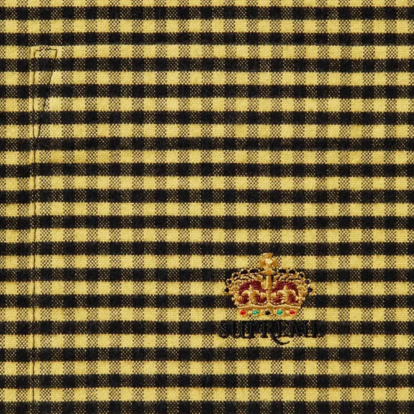 Supreme Loose Fit Flannel Oxford Shirt - Yellow Plaid (front)