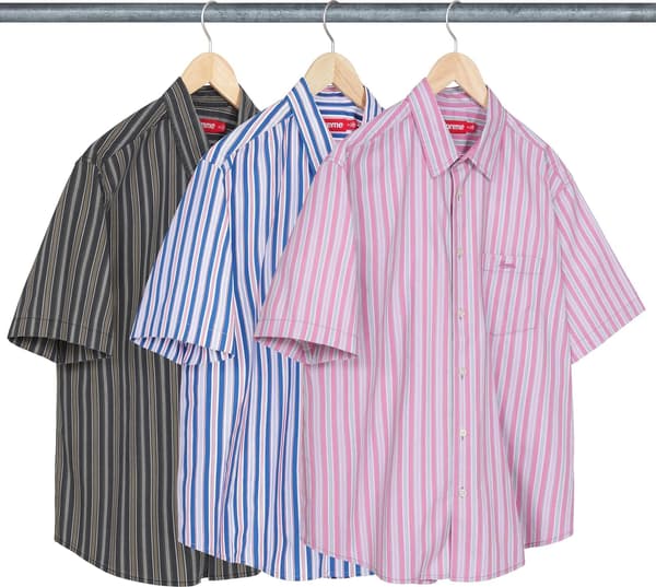 Supreme Loose Fit Multi Stripe S/S Shirt - Product Image