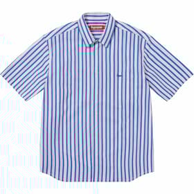 Supreme Loose Fit Multi Stripe S/S Shirt Blue