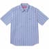 Supreme Loose Fit Multi Stripe S/S Shirt - Blue (front)