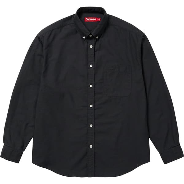 Supreme Loose Fit Oxford Shirt - Black (front)
