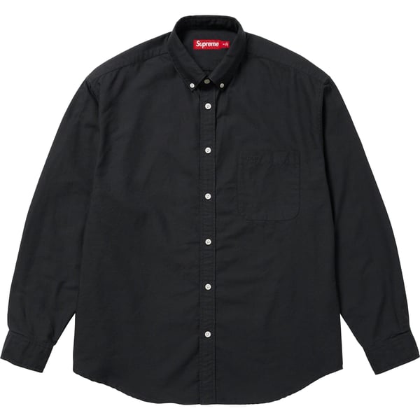 Supreme Loose Fit Oxford Shirt - Black (front)