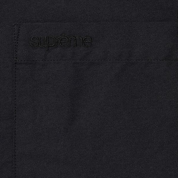 Supreme Loose Fit Oxford Shirt - Black (front)