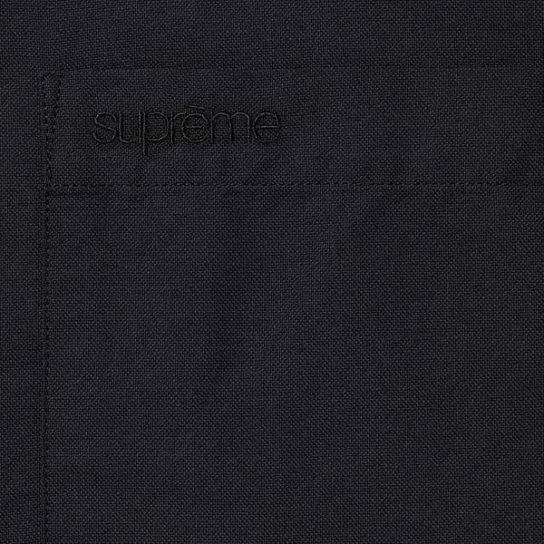 Supreme Loose Fit Oxford Shirt - Black (front)