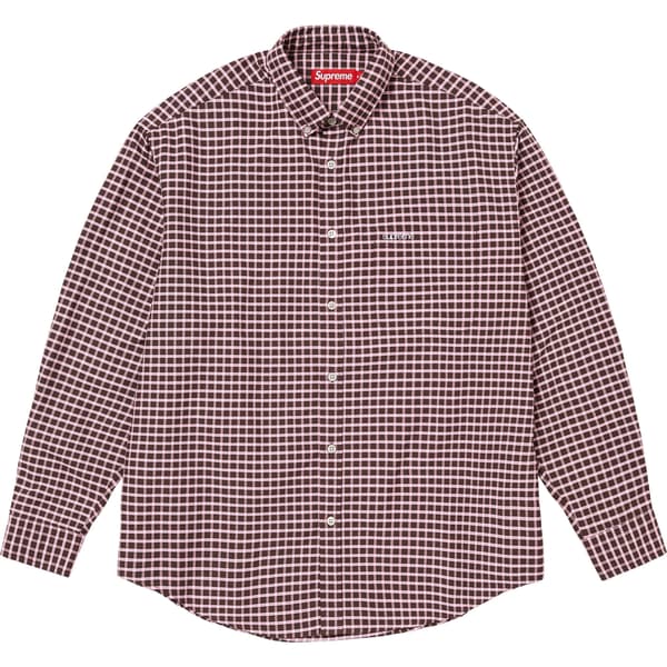 Supreme Loose Fit Oxford Shirt - Brown Plaid (front)