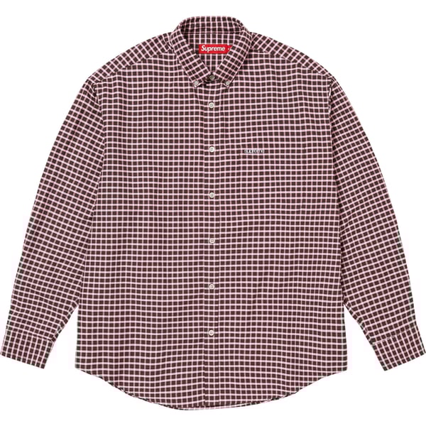 Supreme Loose Fit Oxford Shirt - Brown Plaid (front)