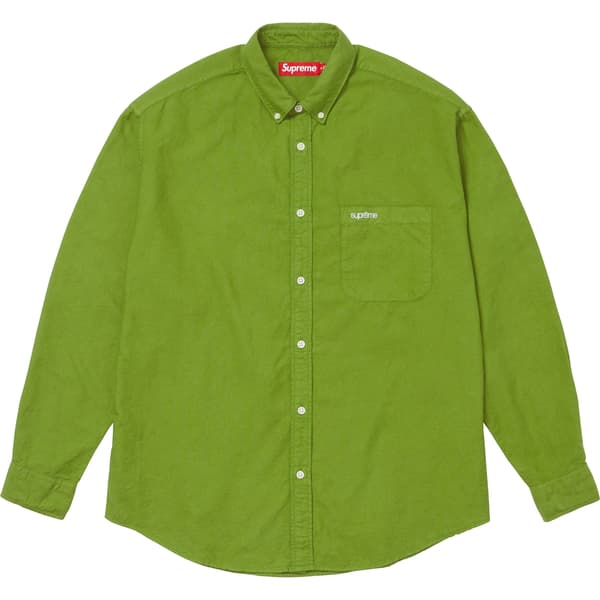 Supreme Loose Fit Oxford Shirt - Dyed Green (front)