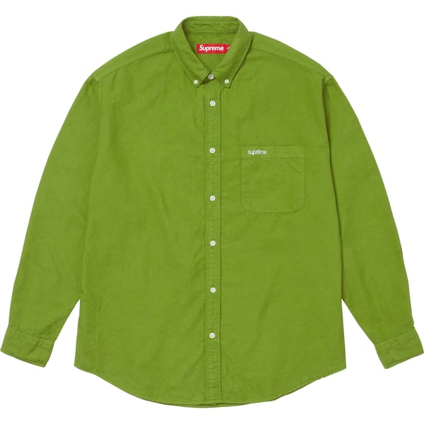 Supreme Loose Fit Oxford Shirt - Dyed Green (front)