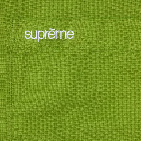 Supreme Loose Fit Oxford Shirt - Dyed Green (front)