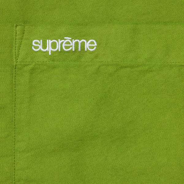Supreme Loose Fit Oxford Shirt - Dyed Green (front)
