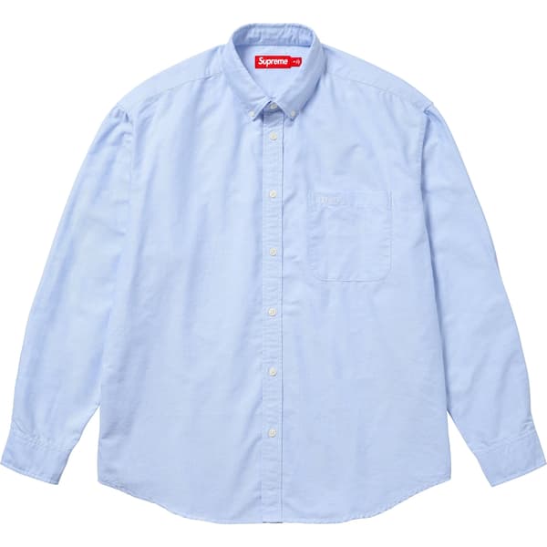 Supreme Loose Fit Oxford Shirt - Light Blue (front)