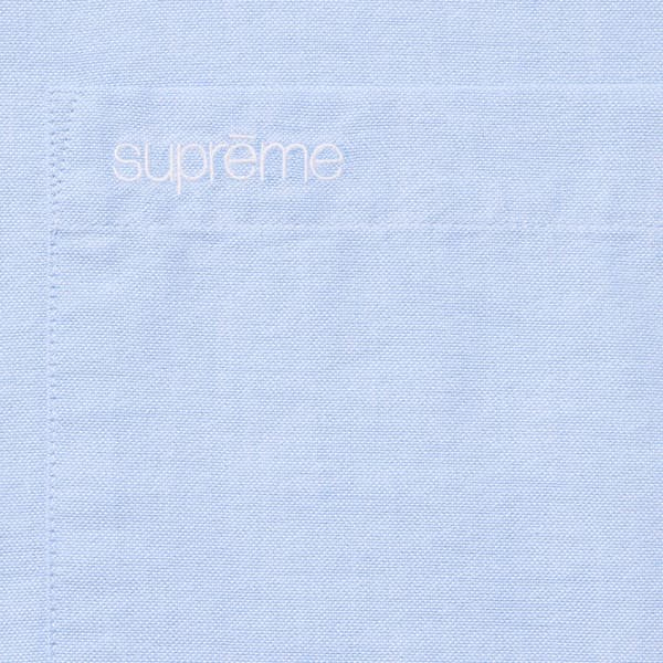 Supreme Loose Fit Oxford Shirt - Light Blue (front)