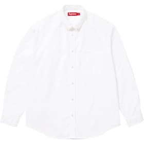 Supreme Loose Fit Oxford Shirt White