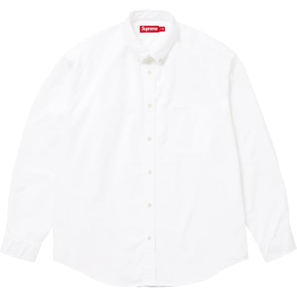 Supreme Loose Fit Oxford Shirt - White (front)