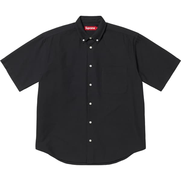 Supreme Loose Fit Oxford S/S Shirt - Black (front)