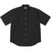 Supreme Loose Fit Oxford S/S Shirt - Black (front)