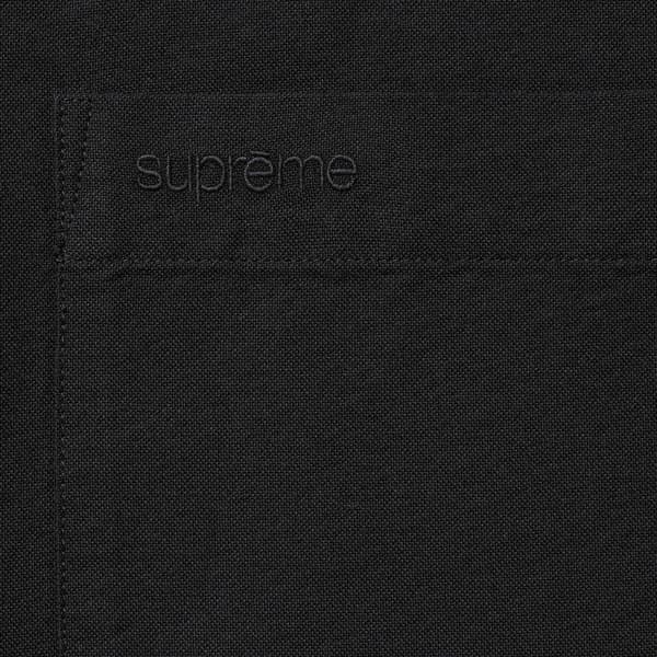 Supreme Loose Fit Oxford S/S Shirt - Black (front)