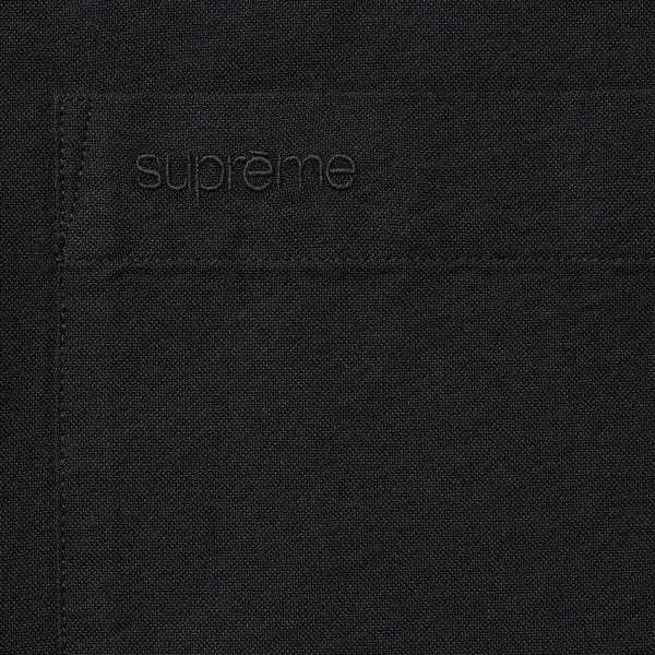 Supreme Loose Fit Oxford S/S Shirt - Black (front)