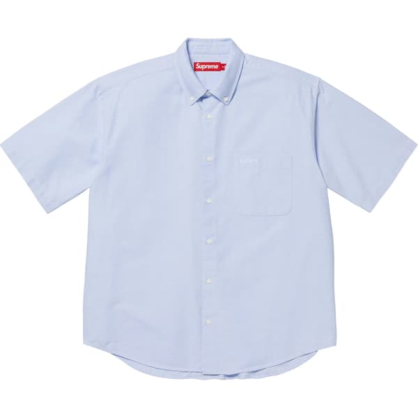 Supreme Loose Fit Oxford S/S Shirt - Light Blue (front)