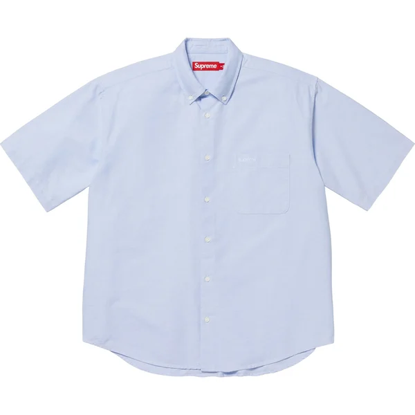 Supreme Loose Fit Oxford S/S Shirt - Light Blue (front)