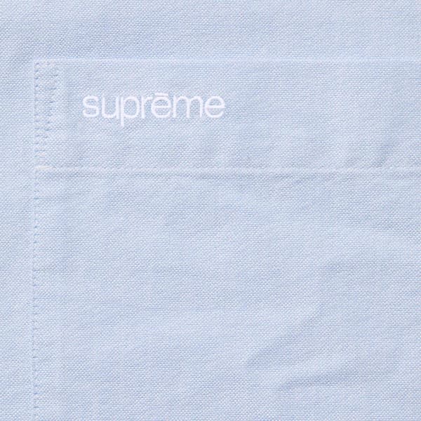 Supreme Loose Fit Oxford S/S Shirt - Light Blue (front)