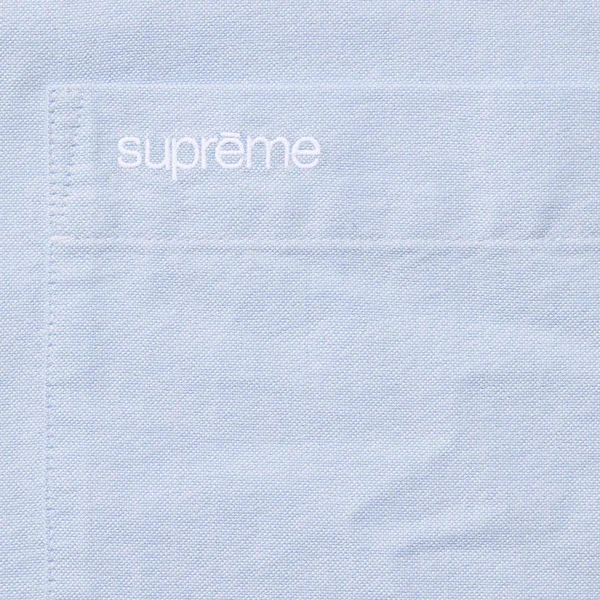 Supreme Loose Fit Oxford S/S Shirt - Light Blue (front)