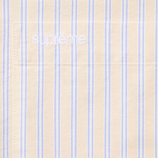 Supreme Loose Fit Oxford S/S Shirt - Light Tan Stripe (front)