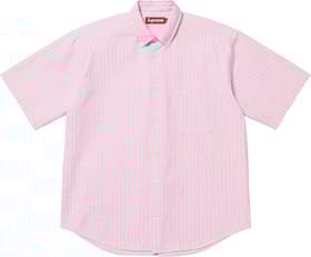 Supreme Loose Fit Oxford S/S Shirt Pink Stripe