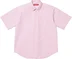 Supreme Loose Fit Oxford S/S Shirt - Pink Stripe (front)