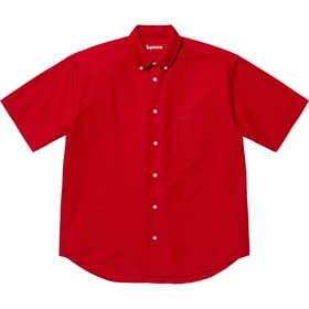 Supreme Loose Fit Oxford S/S Shirt Red