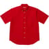 Supreme Loose Fit Oxford S/S Shirt - Red (front)