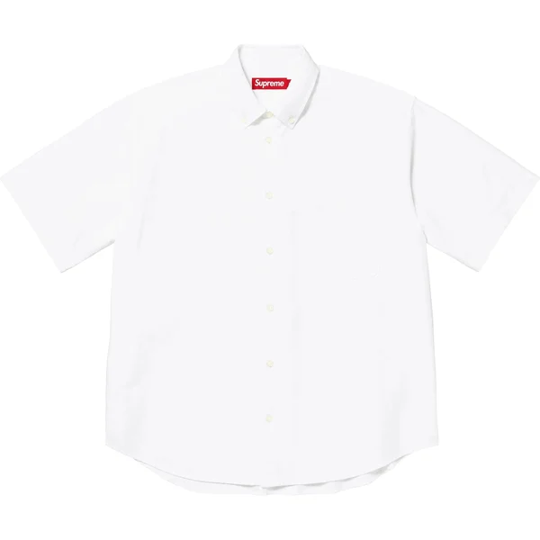 Supreme Loose Fit Oxford S/S Shirt - White (front)