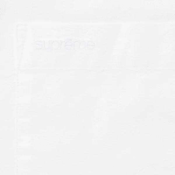 Supreme Loose Fit Oxford S/S Shirt - White (front)