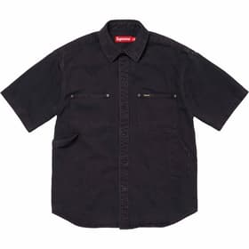 Supreme Loose Fit S/S Denim Painter Shirt Black