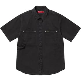 Supreme Loose Fit S/S Denim Painter Shirt Black