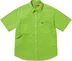 Supreme Loose Fit S/S Denim Painter Shirt - Green (front)