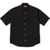 Supreme Loose Fit S/S Oxford Shirt - Black (front)